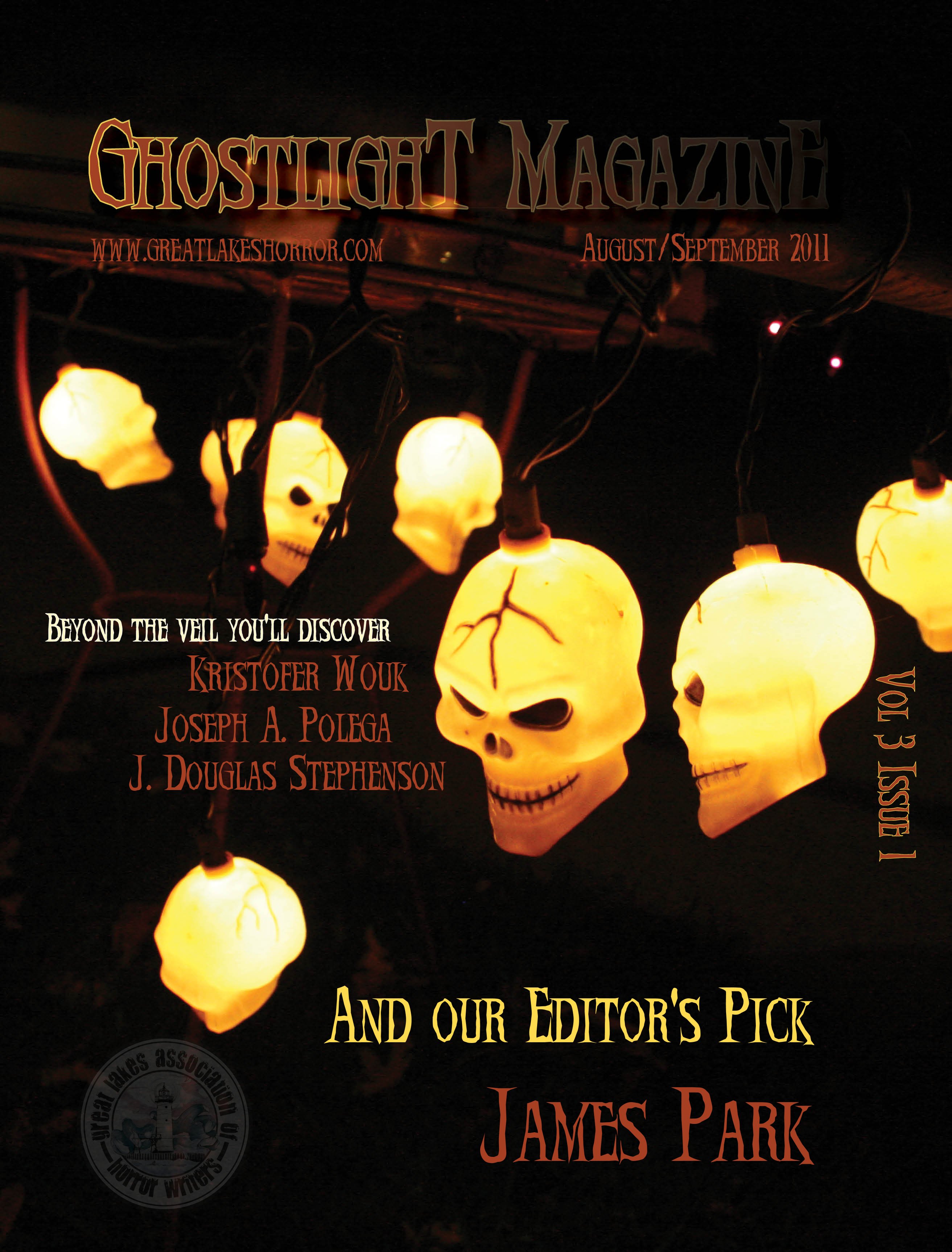 TOC Announced for Ghostlight, The Magazine of Terror