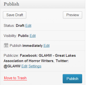 This box because your best friend for long posts. Save frequently in Draft status.