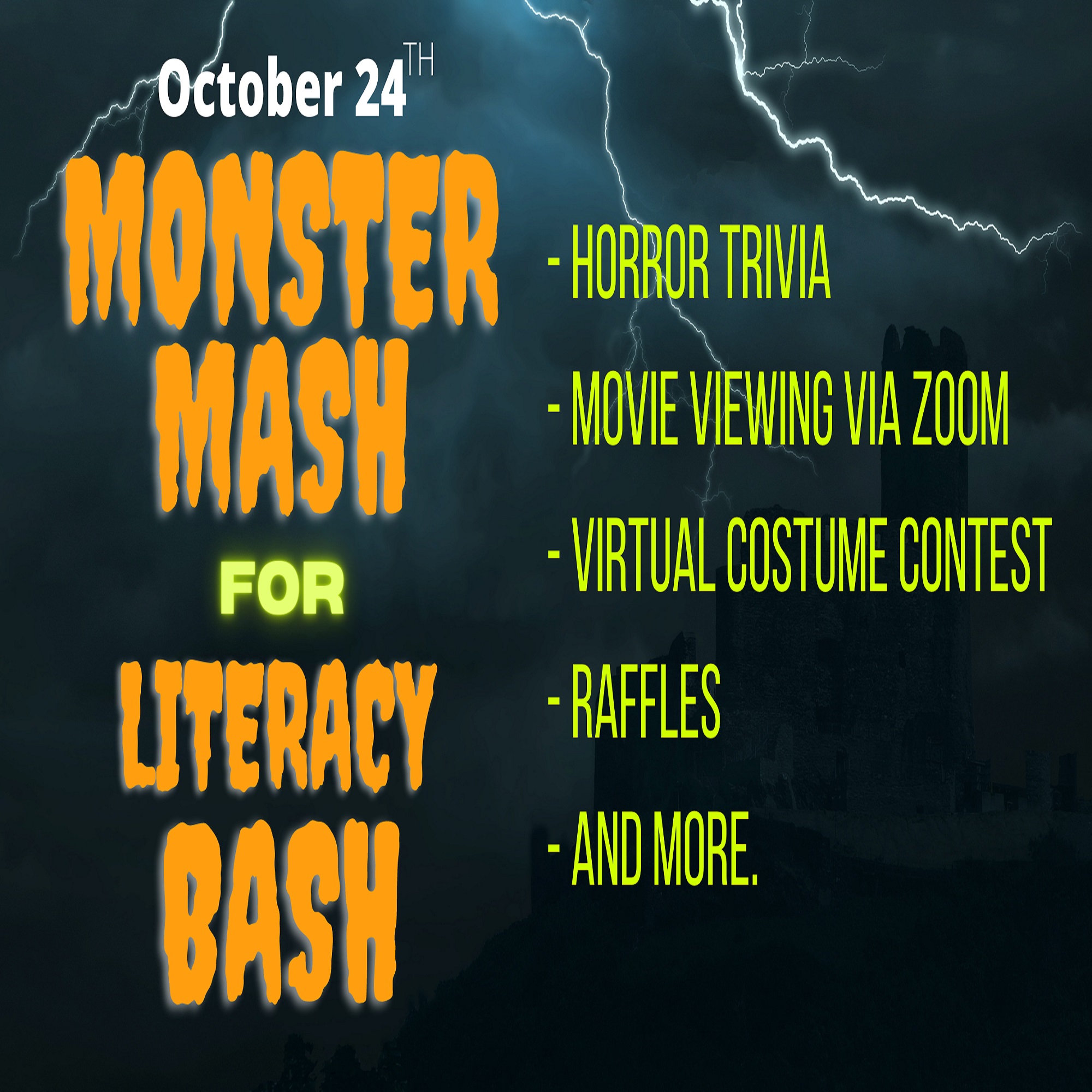 13th Annual Monster Mash for Literacy Bash