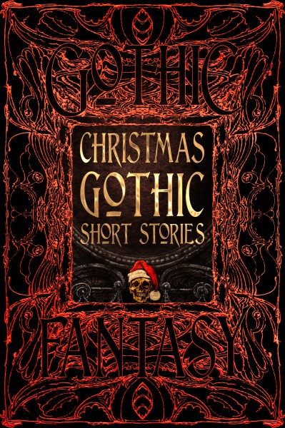 book cover image features title text a skull wearing a santa hat