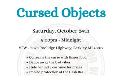 Annual Monster Mash for Literacy Bash ~ Cursed Objects